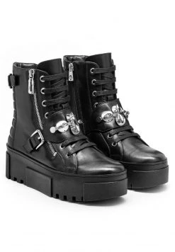 Bester Verkauf 🌟 Kazar Damen KIJOW - Cowboy-/Bikerstiefelette - Black 😉 -Kazar Verkaufsgeschäft 00628f91ab2c46a49e3c7b9424fdd76e