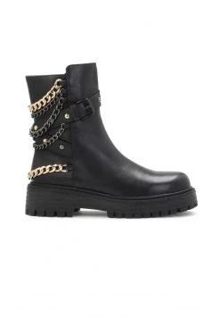 Bestpreis 😀 Kazar Damen PADMA - Cowboy-/Bikerstiefelette - Black 🌟