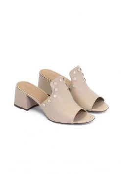 Aktion ⭐ Kazar Damen SAGE - COMFORTABLE WITH RIVE - Pantolette Hoch - Beige 🧨 -Kazar Verkaufsgeschäft 0c3ef6176fac40589e31ccd40b42daa5