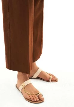 Rabatt ✨ Kazar PATRICIA - Pantolette Flach - Beige | Damen 😀