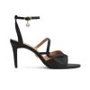 Brandneu ⌛ Kazar SANDY - BROWN WITH A STRAP WRAPPED AROUND THE FO - High Heel 🩴 Sandalette - Black | Damen 🔥