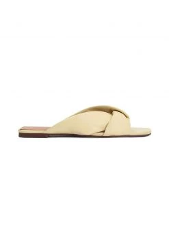 Billig 🧨 Kazar Damen ASTRA LUXURIOUS ON A FLAT SOLE - Pantolette Flach - Yellow 🎁