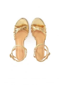 Billig 🎁 Kazar Damen High Heel 🩴 Sandalette - Gold 😉 -Kazar Verkaufsgeschäft 2438d7c920e54353b37073af53902fbf