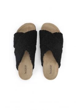 Bester Verkauf 🥰 Kazar Damen DOLLIE - Pantolette Flach - Black ⭐ -Kazar Verkaufsgeschäft 2b658fb5b345442ebf07a8500ed05080