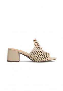 Bestes Angebot 👍 Kazar Damen SAGE - STYLISH WITH MESH CUT-OUTS - Pantolette Hoch - Beige 🛒