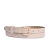 Budget 🔥 Kazar FORMAL BEIGE WITH A GOLDEN BUCKLE - Gürtel Business - Beige | Damen 🧨