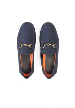 Brandneu 👍 Kazar Herren SEVIN WITH A METAL BIT - Mokassin - Dark Blue 🔔 -Kazar Verkaufsgeschäft 616a6343dfa04df59bf6bbe24557e028