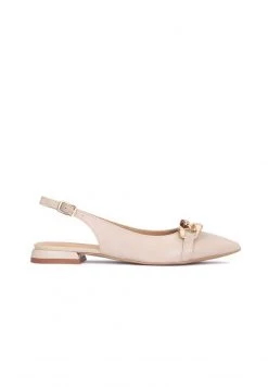 Blitzangebot 🌟 Kazar Damen DIZI - WITH A CUT OUT HEEL ON A FLAT SOLE - Pumps - Beige ⭐