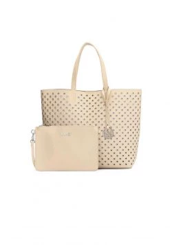 Aktion 🥰 Kazar Damen STROOMI NA RAMIĘ Z METALOWYMI OCZKAMI - Kosmetiktasche - Beige 👏