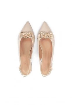 Blitzangebot 🌟 Kazar Damen DIZI - WITH A CUT OUT HEEL ON A FLAT SOLE - Pumps - Beige ⭐ -Kazar Verkaufsgeschäft 6d1eb406a0284b5a847ac0080771be69