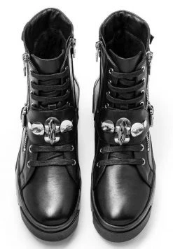 Bester Verkauf 🌟 Kazar Damen KIJOW - Cowboy-/Bikerstiefelette - Black 😉 -Kazar Verkaufsgeschäft 71db97b1764a4a7f9fc66eaf48bfa161