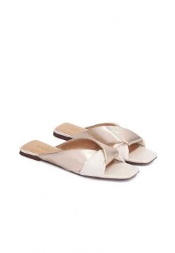 Schlussverkauf 👍 Kazar Damen ASTRA LUXURIOUS ON A FLAT SOLE - Pantolette Flach - White 🔥 -Kazar Verkaufsgeschäft 797211c065224149bb1cb4ddbcbf5dfb