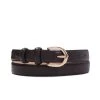 Auslauf 🤩 Kazar Damen GOLDEN BUCKLE - Gürtel - Dark Brown ⭐