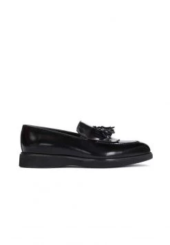 Bestes Angebot 😉 Kazar Herren ACHIM WITH A THICK SOLE AND TASSELS - Business-Slipper - Black 👏