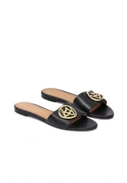 Bestes Angebot 🔔 Kazar MATILDA - Pantolette Flach - Black | Damen ⭐ -Kazar Verkaufsgeschäft 84bf11aff66245b39e48565fc5efe656