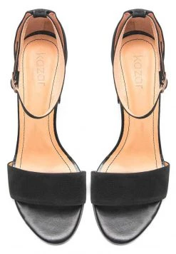 Neu 👍 Kazar Damen RONSE - High Heel 🩴 Sandalette - Black 🔥 -Kazar Verkaufsgeschäft 8debbb7c04f6478eadd5cc7026a83530