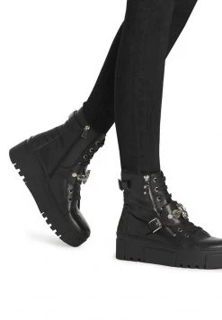 Bester Verkauf 🌟 Kazar Damen KIJOW - Cowboy-/Bikerstiefelette - Black 😉