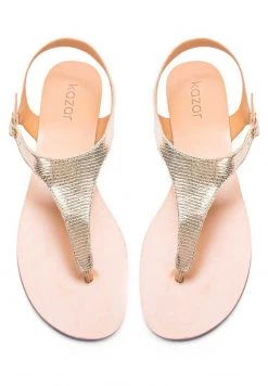 Top 10 🎁 Kazar Damen PATRICIA - Zehentrenner - Gold ❤️ -Kazar Verkaufsgeschäft 9699cd10d43443418732e0026a3fdb7b