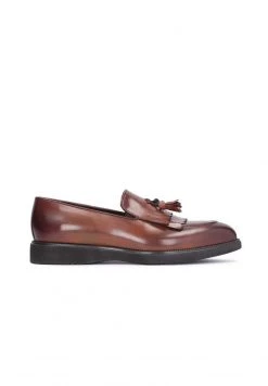 Am billigsten 🌟 Kazar Herren ACHIM WITH A THICK SOLE AND TASSELS - Business-Slipper - Brown 🎉