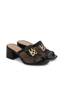 Billig ✨ Kazar Damen SAGE - Pantolette Hoch - Black 😉 -Kazar Verkaufsgeschäft c3ec4a53414d40fe8477072d76e1f76e