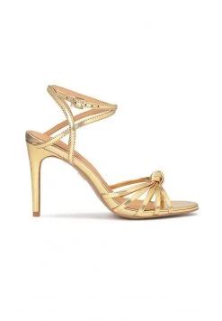 Billig 🎁 Kazar Damen High Heel 🩴 Sandalette - Gold 😉