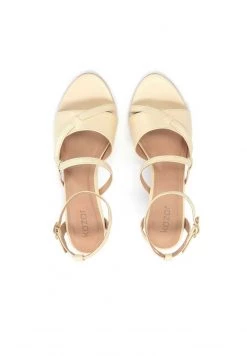 Top 10 👏 Kazar Damen SANDY - BROWN WITH A STRAP WRAPPED AROUND THE FO - High Heel 🩴 Sandalette - Yellow 🎉 -Kazar Verkaufsgeschäft c630f79032044096b644f9cb29f8d065