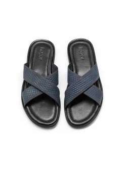 Großhandel ⌛ Kazar Herren Pantolette Flach - Mottled Dark Blue 😉 -Kazar Verkaufsgeschäft d755e4f548fe4d739993c8ff78baa473