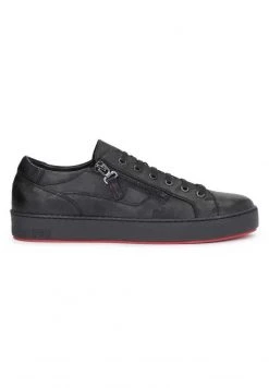 Billig 🌟 Kazar Herren LEONID - 👟 Sneaker Low - Metallic Black 🥰